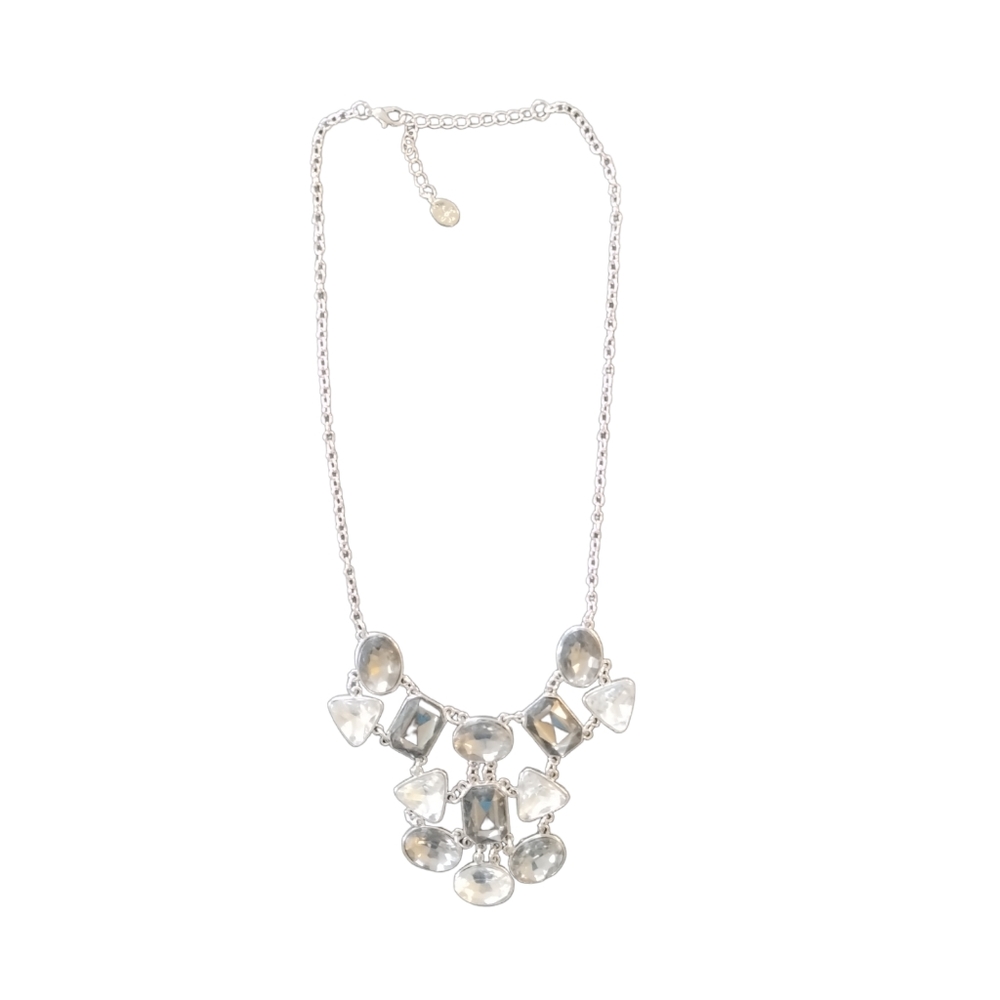 Silver Statement Necklace Quiet Luxury Cocktail Party Classic Whimsigoth Fairy